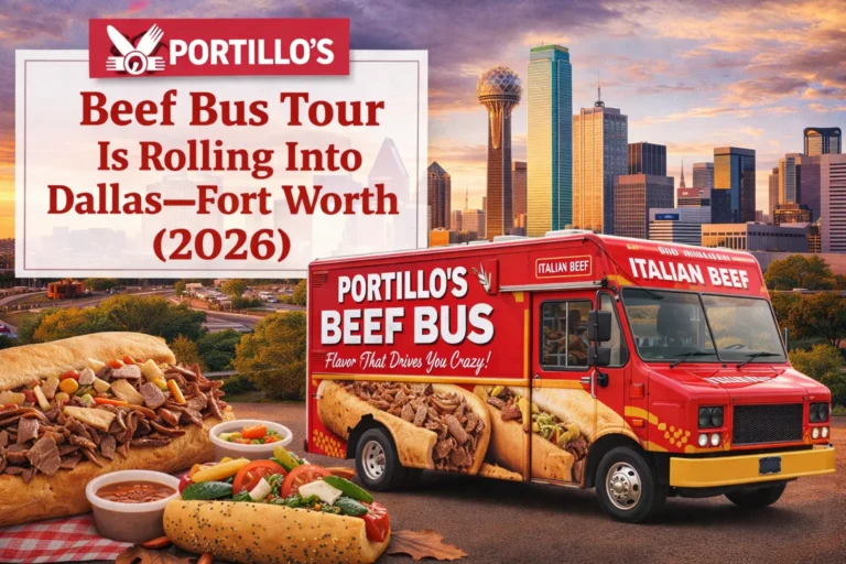 Portillo’s Beef Bus Tour Is Rolling Into Dallas–Fort Worth (2026)