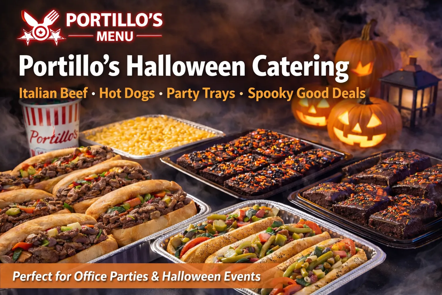 Portillo’s Halloween catering menu